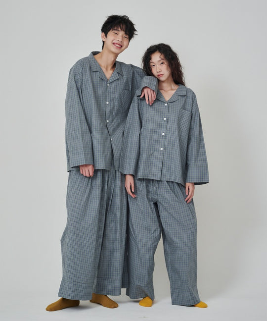 [SWOOP] OGGITT (uni) Dormitory Murky Check Pajamas_SWOGPJMCGR