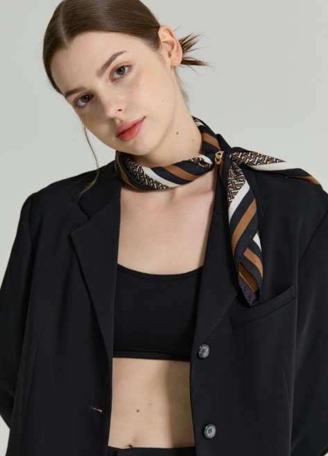 [SWOOP] RECLOW  Signature R LOGO Scarf_SWRCSFRLBR