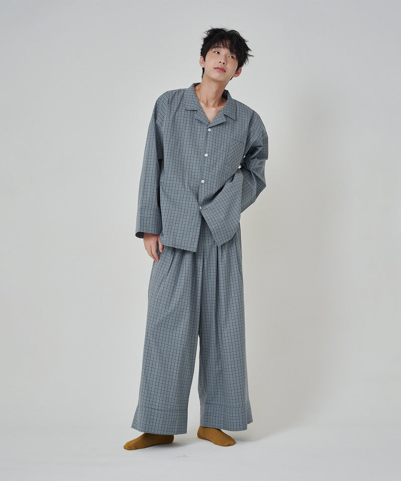 [SWOOP] OGGITT (uni) Dormitory Murky Check Pajamas_SWOGPJMCGR