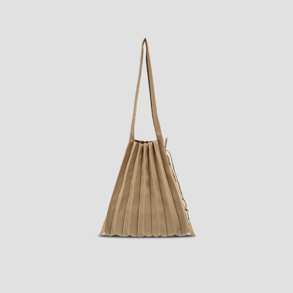 [SWOOP] JOSEPH & STACEY Lucky Pleats Knit M Bag_SWJSBGPMIV