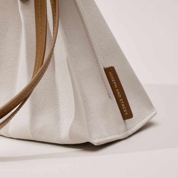 [SWOOP] JOSEPH & STACEY Lucky Pleats Canvas Shopper S_SWJSBGCSBR