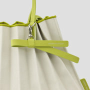 [SWOOP] JOSEPH & STACEY Lucky Pleats Canvas Coated Shopper L with Ribbon_SWJSBGCLGR