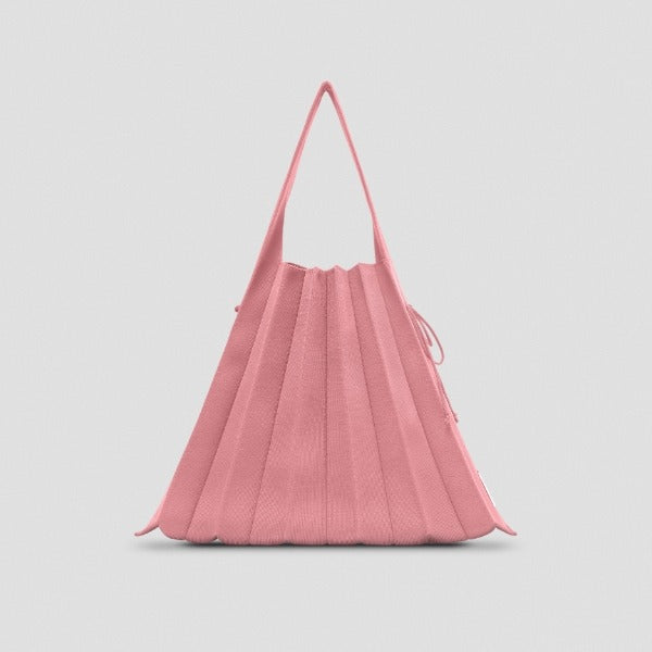 [SWOOP] JOSEPH & STACEY Lucky Pleats Knit L Bag_SWJSBGPLPK