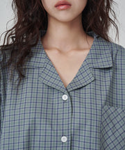 [SWOOP] OGGITT (uni) Dormitory Murky Check Pajamas_SWOGPJMCGR