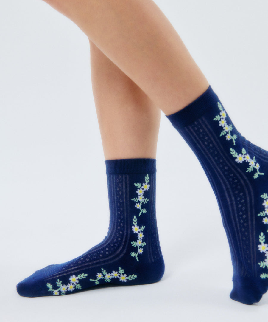 [SWOOP] I HATE MONDAY Daisy Flower Socks_SWIMSCDFMX