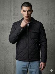 Levi's® Men's Quilted Jacket with Laydown Collar