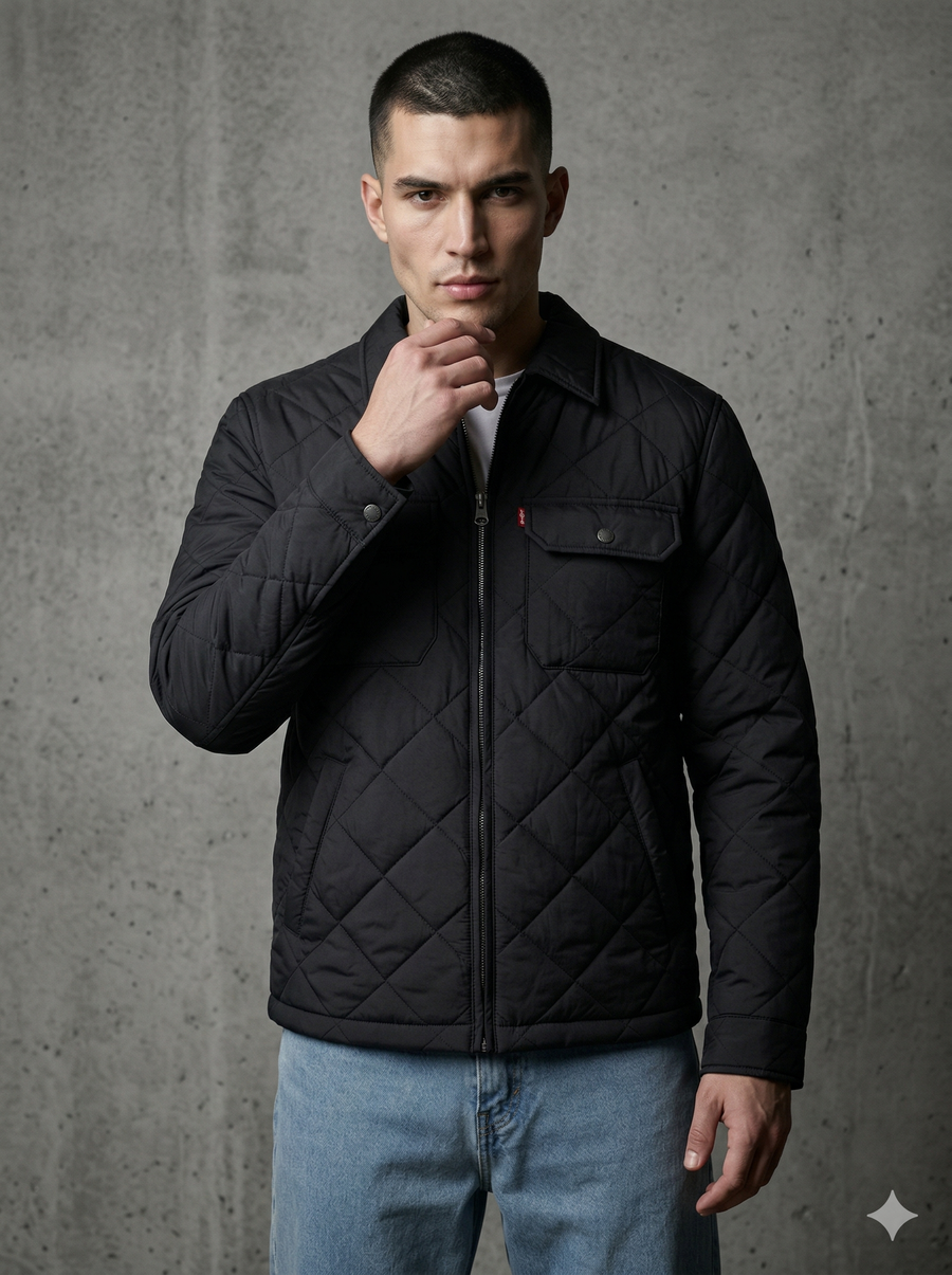 Levi's® Men's Quilted Jacket with Laydown Collar