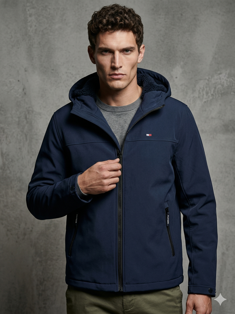 Tommy Hilfiger Men's Softshell Hooded Jacket