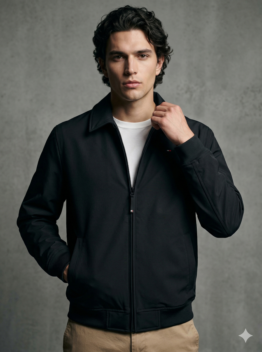 Tommy Hilfiger Men's Lightweight Varsity Bomber Jacket