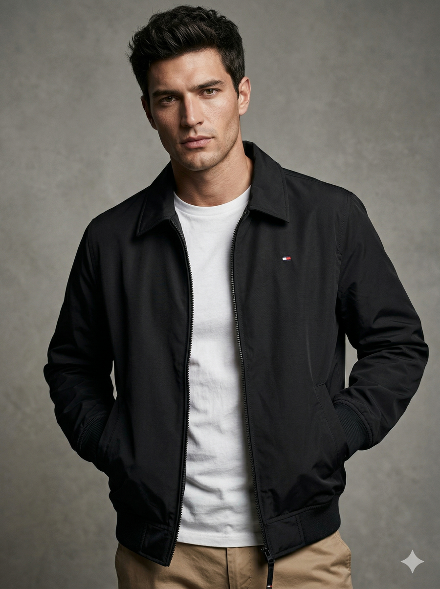 Tommy Hilfiger Men's Lightweight Varsity Bomber Jacket