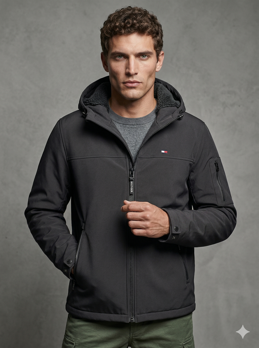 Tommy Hilfiger Men's Softshell Hooded Jacket
