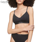 [CK]Pure Ribbed Lightly Lined Bralette QF6439-001