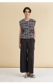 [SWOOP] LAPLI Tweed Pattern Pocket Vest_SWLAVETPDG