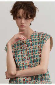 [SWOOP] LAPLI Tweed Pattern Pocket Vest_SWLAVETPDG