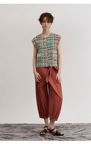 [SWOOP] LAPLI Tweed Pattern Pocket Vest_SWLAVETPDG