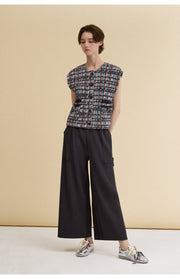 [SWOOP] LAPLI Tweed Pattern Pocket Vest_SWLAVETPDG