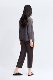 [SWOOP] Pleatsme Square-Press No-Collar Cardigan_SWPLCASPBK