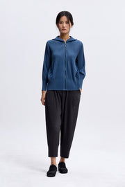 [SWOOP] Pleatsme Signature Solid Hoodie Zip-Up Jacket_SWPLJKSSDB