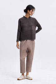 [SWOOP] Pleatsme High Neck Flared Dolman T-Shirt_SWPLLWHNBK