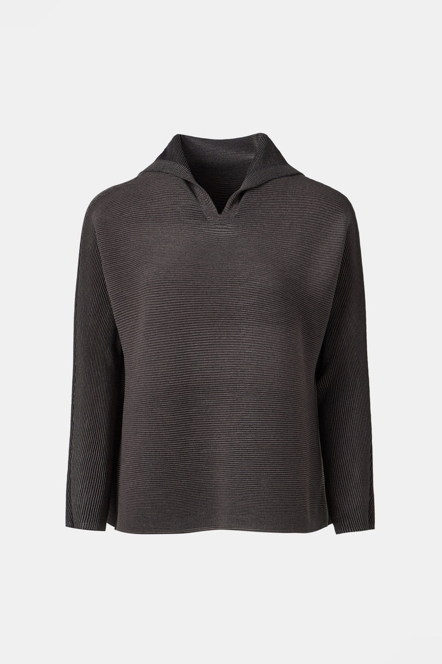 [SWOOP] Pleatsme High Neck Flared Dolman T-Shirt_SWPLLWHNBK