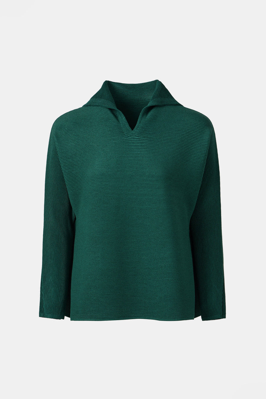 [SWOOP] Pleatsme High Neck Flared Dolman T-Shirt_SWPLLWHNBK