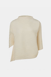 [SWOOP] Pleatsme Unbalanced Oblique Folding T-Shirt_SWPLLWUOBK