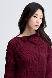 [SWOOP] Pleatsme Edge Knife Pleated Flare Dress_SWPLOWEPBK