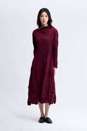 [SWOOP] Pleatsme Edge Knife Pleated Flare Dress_SWPLOWEPBK