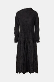 [SWOOP] Pleatsme Edge Knife Pleated Flare Dress_SWPLOWEPBK