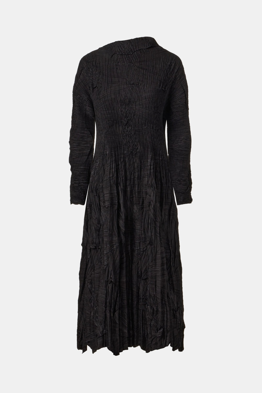 [SWOOP] Pleatsme Edge Knife Pleated Flare Dress_SWPLOWEPBK