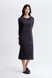 [SWOOP] Pleatsme Smart Setup Slit A-Line Dress_SWPLOWSDGR