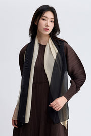 [SWOOP] Pleatsme Two-Tone Pleated Long Scarf_SWPLSFTPBK