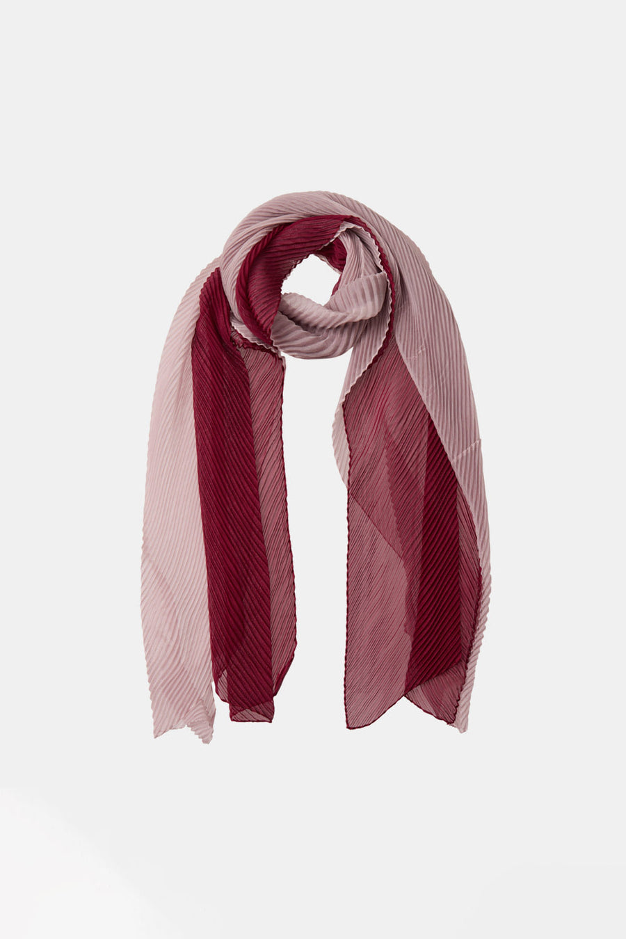 [SWOOP] Pleatsme Two-Tone Pleated Long Scarf_SWPLSFTPBK