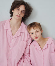 [SWOOP] OGGITT (uni) Dormitory Peach Lychee Striped Pajamas_SWOGPJLSPK