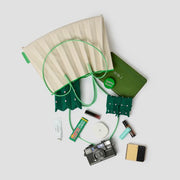 [SWOOP] JOSEPH & STACEY Lucky Pleats Canvas Leaf Shopper L_SWJSBGCLPG