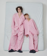 [SWOOP] OGGITT (uni) Dormitory Peach Lychee Striped Pajamas_SWOGPJLSPK