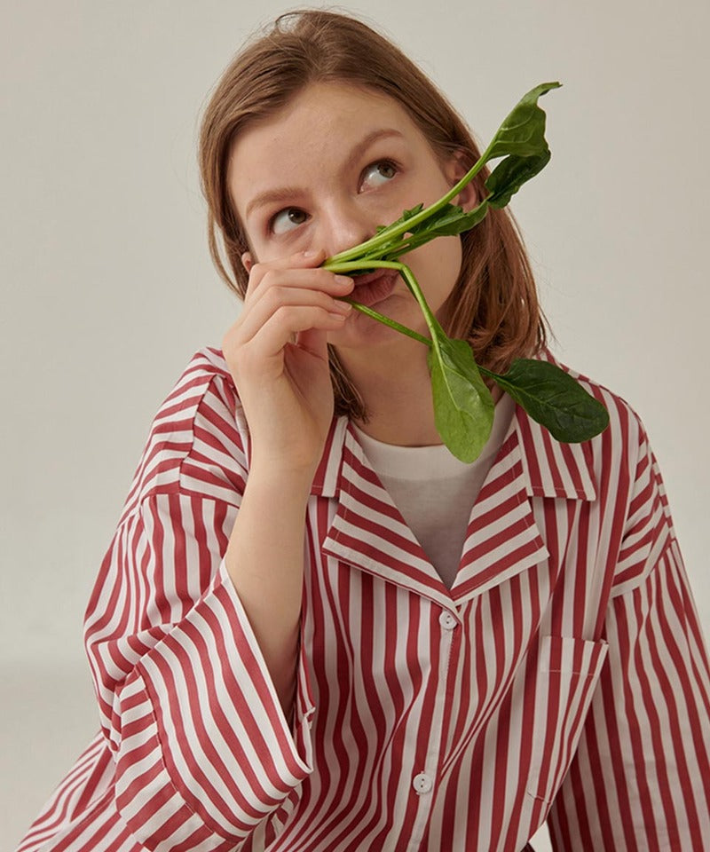 [SWOOP] OGGITT (uni)Domitory Original Striped Pajamas_SWOGPJOSRD