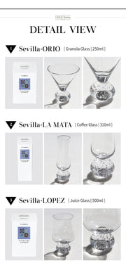 SEVILLA Crystal Glass 100% Handmade