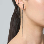 Suspender Drop Chain Ear Cuff Antique