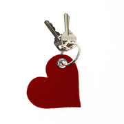 Key Fob Heart - Red Felt - TheHans