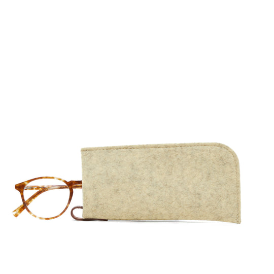 Classic Eyeglass Sleeve - Champagne Felt - TheHans