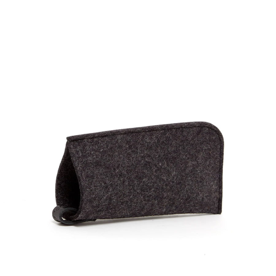 Classic Eyeglass Sleeve - Charcoal Felt - TheHans