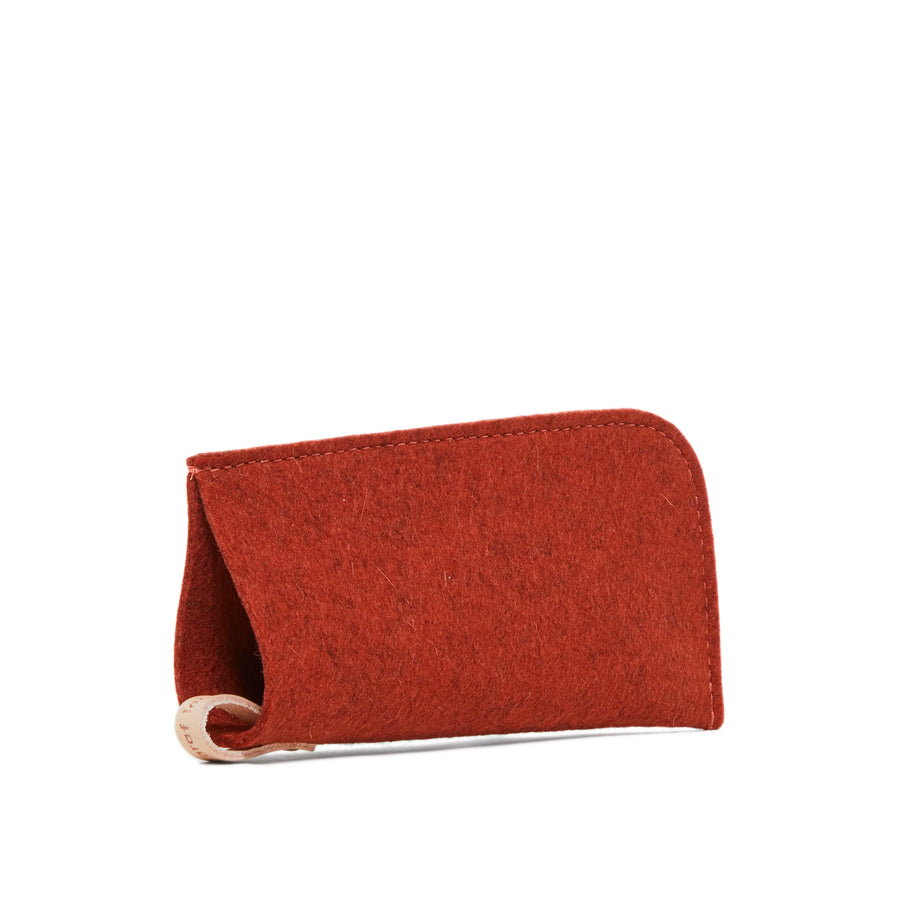 Classic Eyeglass Sleeve - Mahogany Felt - TheHans