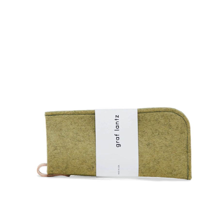 Classic Eyeglass Sleeve - Sage Felt - TheHans