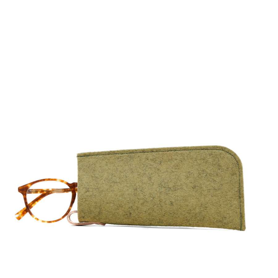 Classic Eyeglass Sleeve - Sage Felt - TheHans