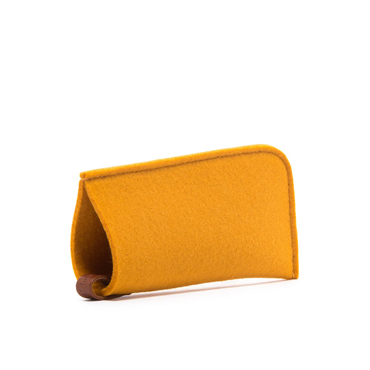 Classic Eyeglass Sleeve - Turmeric Felt - TheHans