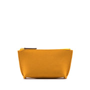 Hana Pouch Petite - Turmeric Felt, Sienna Leather - TheHans