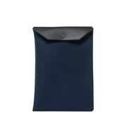 Laptop Sleeve 15" - Marine Felt, Black Leather - TheHans