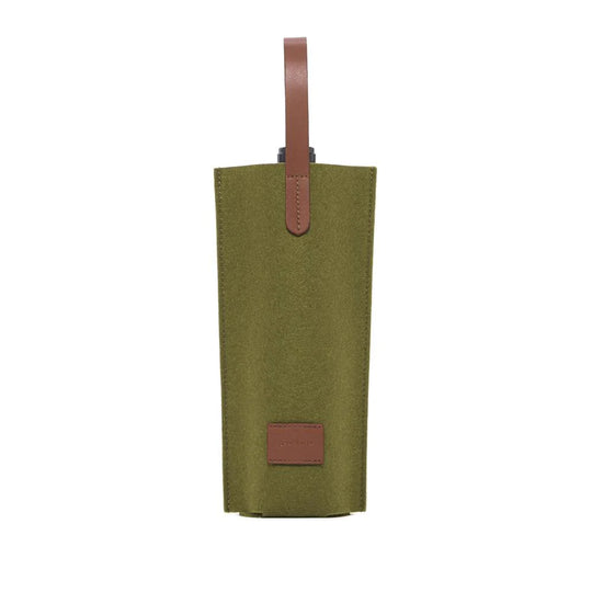 Cozy Carrier Solo - Olive Felt, Sienna Leather - TheHans