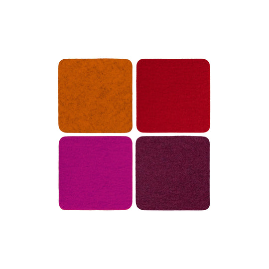 Coaster Square 4 Pack - Bordeaux - TheHans